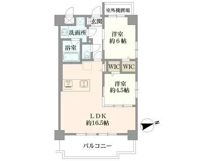 RIVIERE(2LDK/3階)の間取り写真