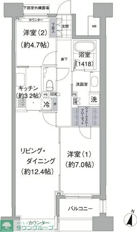アビティ目黒 3階階 間取り