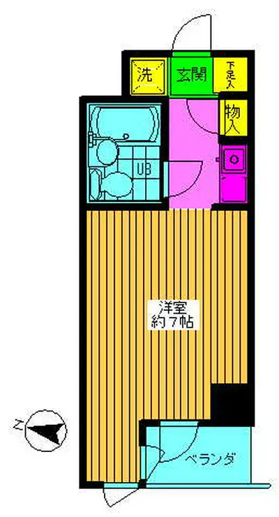 ペガサスマンション十条 2階階 間取り