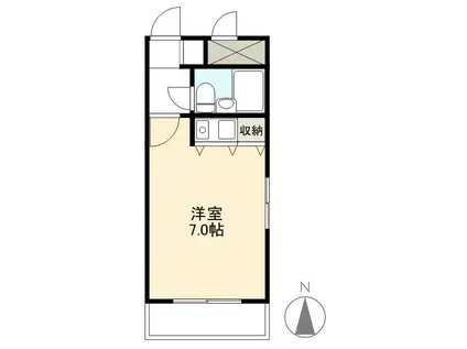 朝日プラザアーバンコア高松805号(ワンルーム/8階)の間取り写真