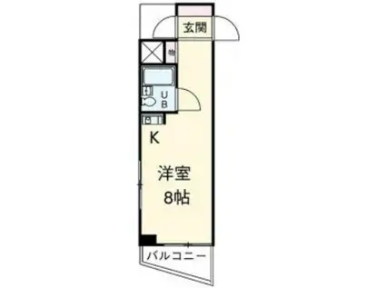 イーグル巣鴨(ワンルーム/7階)の間取り写真