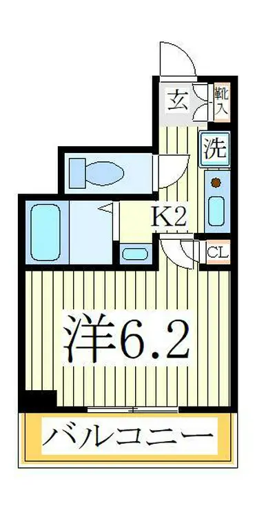 ヴランドール柏中央 2階階 間取り