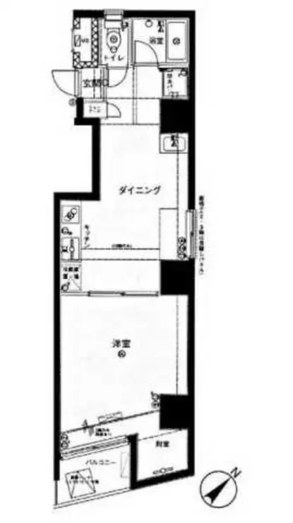 メインステージ入谷 5階階 間取り