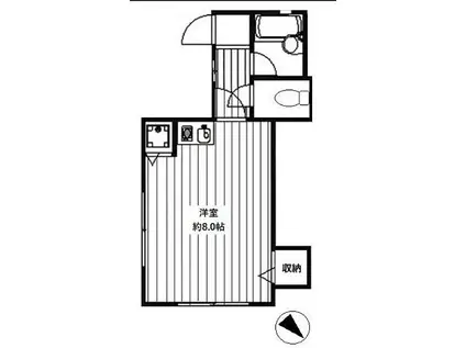 R&L アールアンドエル(ワンルーム/1階)の間取り写真