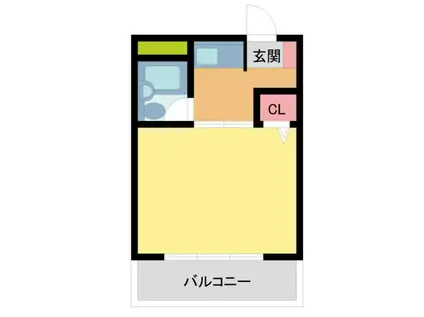 第一モギハイツ(1K/2階)の間取り写真