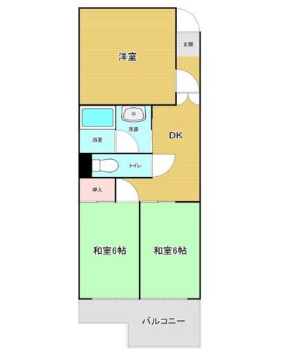 第二日吉ビル(3DK/4階)の間取り写真