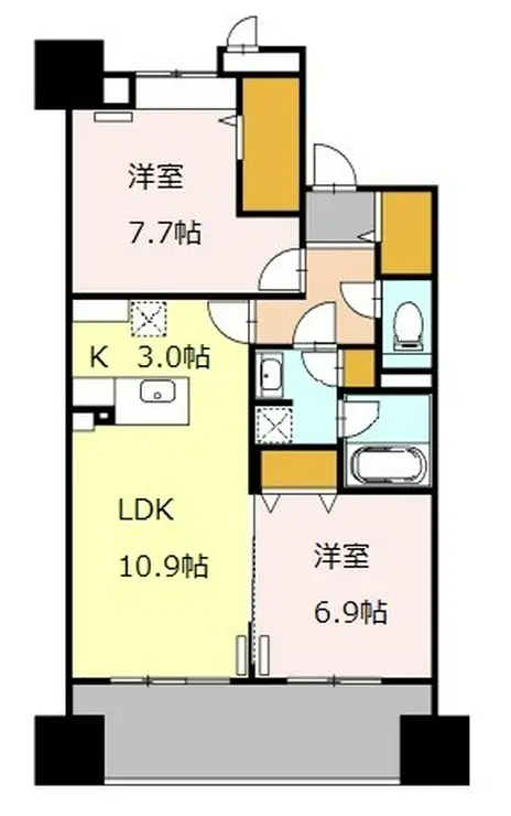 ロイヤルパークスシーサー南千住 6階階 間取り