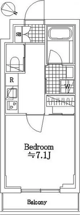 ハーモニーレジデンス池袋メトロゲート 1階階 間取り