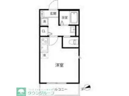 TS CUORE三ツ境I(ワンルーム/2階)の間取り写真