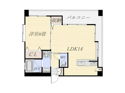 米澤BLDII(1LDK/5階)の間取り写真