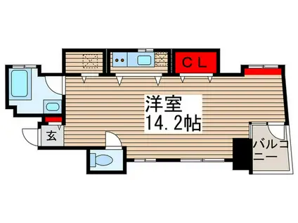 グランドルチェ5(ワンルーム/5階)の間取り写真