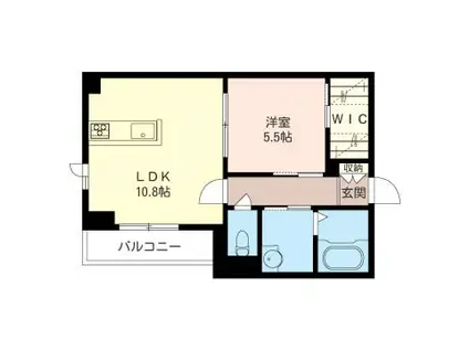 ロータス グランツ(1LDK/3階)の間取り写真
