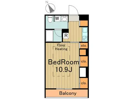 リブリモンテロジェ(1K/2階)の間取り写真