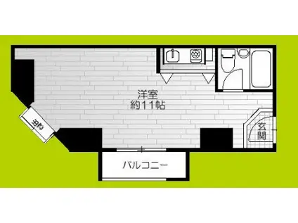 フルーレ新大阪ビル(ワンルーム/4階)の間取り写真