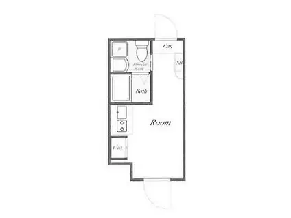 FL レジデンス早稲学府III(ワンルーム/4階)の間取り写真