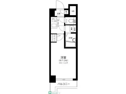 ガラ・ステージ大崎(1K/10階)の間取り写真