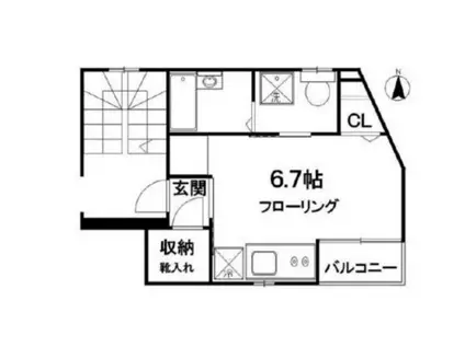 ルーカス シグマ(ワンルーム/3階)の間取り写真