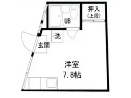 ノベラ篠原北町(ワンルーム/2階)の間取り写真