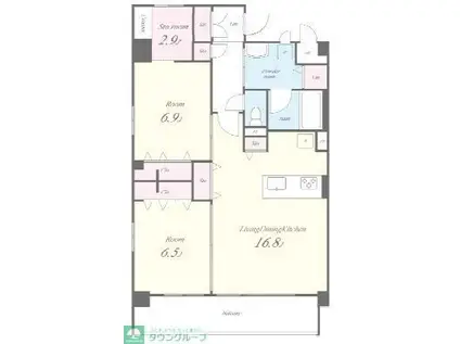 MAGNOLIA.N(2SLDK/2階)の間取り写真