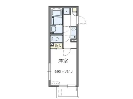 ル ソレイユ新高円寺(1K/1階)の間取り写真