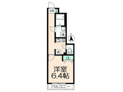 リブリ・VIVO(1K/1階)の間取り写真
