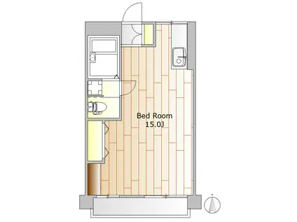 渓谷マンション(ワンルーム/5階)の間取り写真