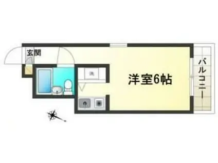 トップお花茶屋第3(1K/5階)の間取り写真