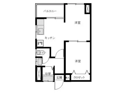 メゾン新高島平(2DK/4階)の間取り写真