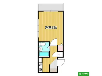 パークヒルズ別府レジデンス(1K/5階)の間取り写真