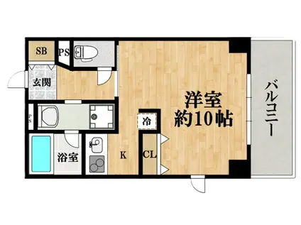 LUFT ルフト(1K/5階)の間取り写真