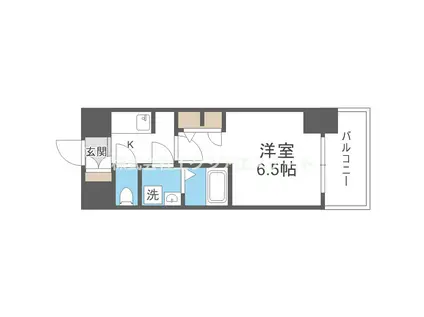 ES-GRANDE長居パークフロント(1K/9階)の間取り写真