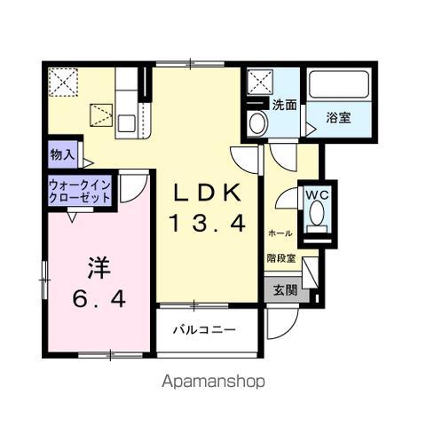 ハウス フェリーチェ II(1LDK/1階)の間取り写真