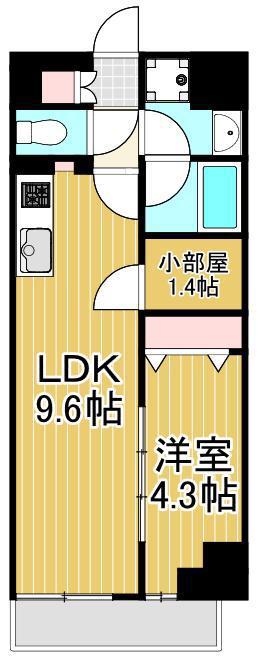 アイル プレミアム東京西新井(1SLDK/3階)の間取り写真