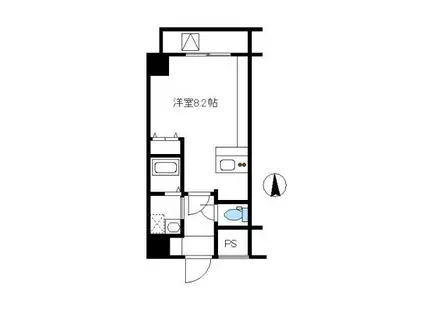 KONOMI ICHIBANKAN(ワンルーム/2階)の間取り写真