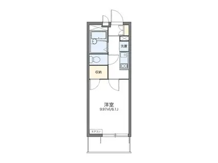 レオパレス アーク(1K/2階)の間取り写真