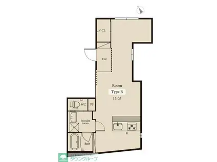 J-ARC道灌山(ワンルーム/5階)の間取り写真