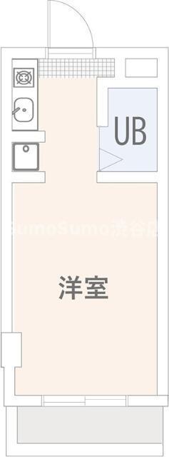 ル ソレイユ自由が丘(ワンルーム/3階)の間取り写真