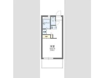 レオパレスM-47(1K/3階)の間取り写真