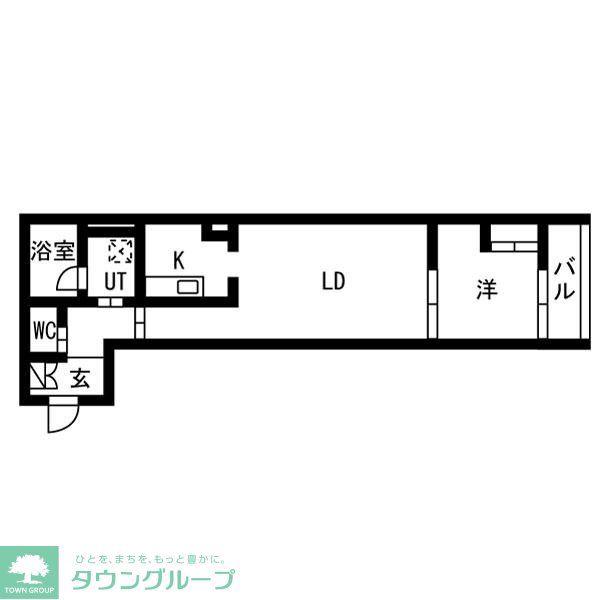 AZ SMART 目白御留山(1LDK/B1階)の間取り写真