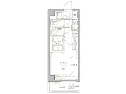 DIPS南六郷(1K/3階)の間取り写真