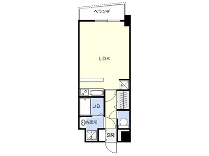 ベルメゾンS.K(ワンルーム/7階)の間取り写真