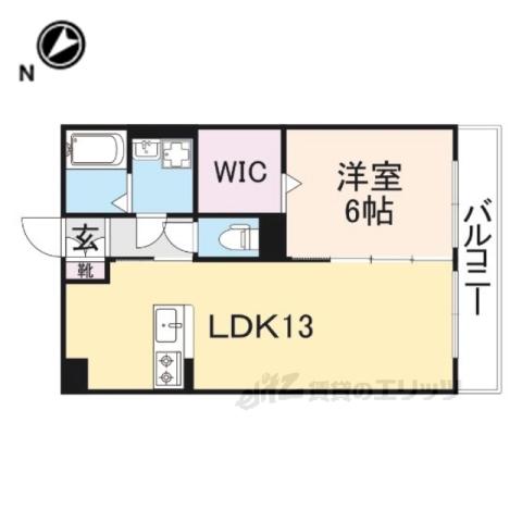 セジュール彦根東山(1LDK/2階)の間取り写真