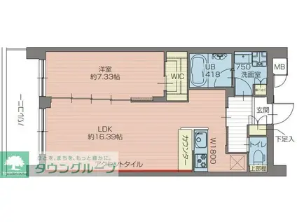 プレジオ北綾瀬ASIAN(1LDK/4階)の間取り写真