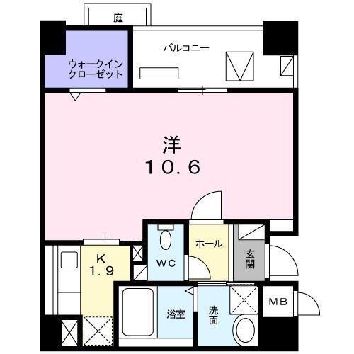 ホーメイビルディング(1K/3階)の間取り写真