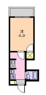 センチュリーI(1K/3階)の間取り写真