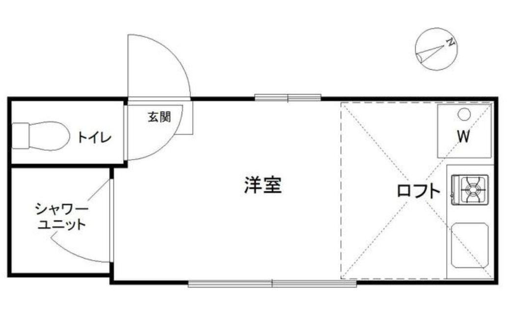 アーバンプレイス池袋IIA(ワンルーム/2階)の間取り写真