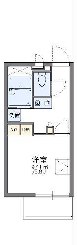 レオパレスクレール川崎(1K/2階)の間取り写真