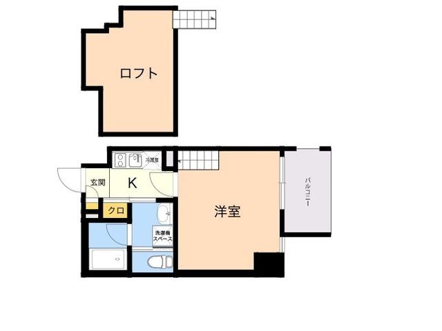 レキシントンスクエア薬院(1SK/4階)の間取り写真