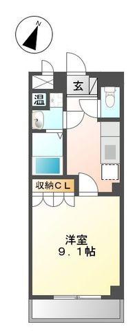 リビュール日吉(1K/3階)の間取り写真