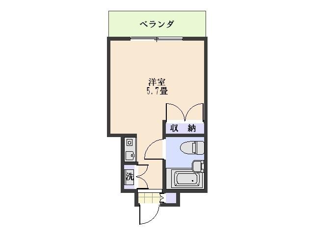 スターハイツ横須賀中央(ワンルーム/3階)の間取り写真